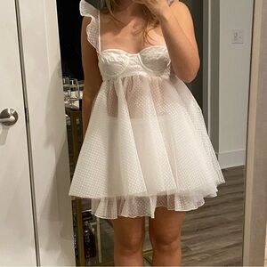 THE BAR | KENNEDY DRESS BLANC | 
White Mini Dress Perfect for Brides
*WORN ONCE*